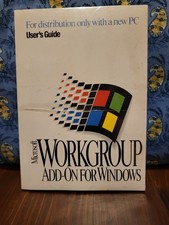 SEALED Microsoft Workgroup Add-On For Windows User's Guide COA RARE