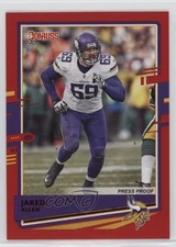 2020 Panini Donruss Press Proof Red Jared Allen #166 1p2e