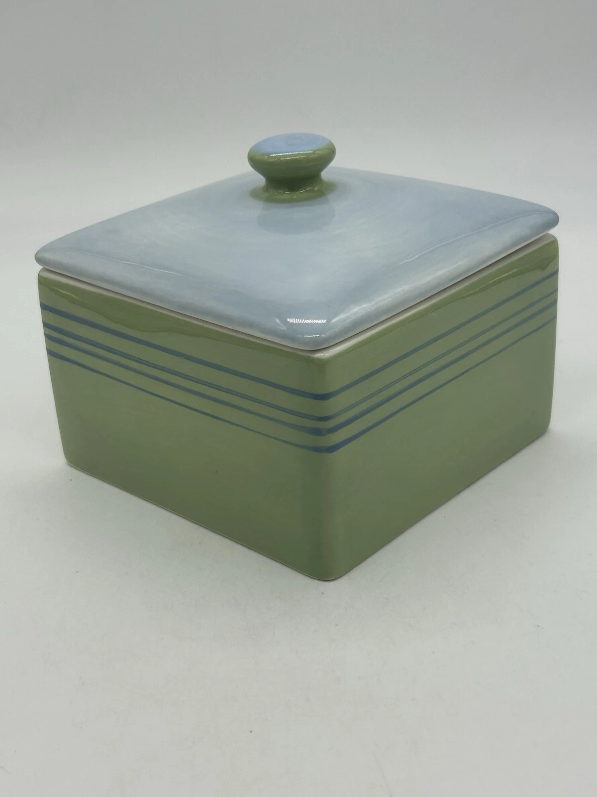 Pfaltzgraff Beachcomber 5" Square Canister w/ Lid