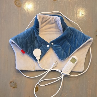 Electric Weighted Heating Pad Neck Shoulders Adjustable Heat Settings & Timer
