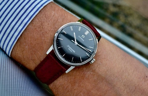 XCLNT MEN'S StSt OMEGA SEAMASTER 600 HAND WOUND SUPERB BLACK DIAL 1964 VINTAGE