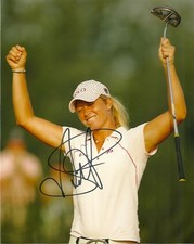 LPGA Suzann Pettersen  Autographed Signed 8x10 Photo COA 4