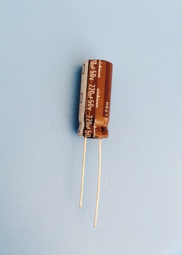 5x UPL1H221MPH NICHICON CAP ALUMINUM ELECTROLYTIC 220UF 50V 105' RADIAL 10x25mm - Picture 3 of 5