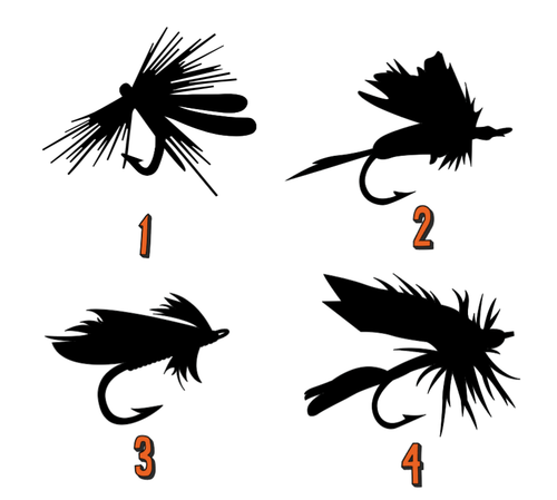 Custom Big Bass Leder Fliegenfischen Geldbörse Echthaut mit 10 schwarzen Wollbuggy - Bild 5 von 10