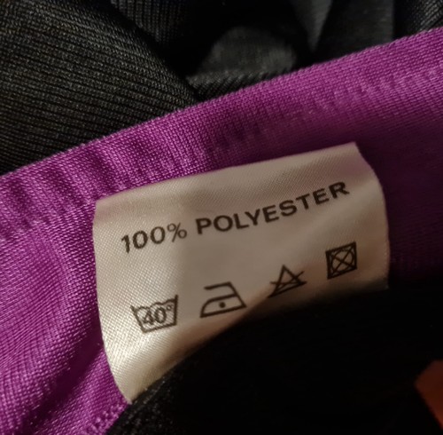 Vintage 80s Hi-Tec Unisex Tracksuit Black Purple Retro Sportswear EUR 38/40 -NEW - Picture 13 of 17