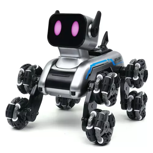 Remote Control Robot Dog Toy,8WD Gesture Sensing Stunt RC Car Music & Light Gift - Picture 3 of 13