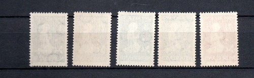 Países Bajos 1940 antiguo conjunto de estampillas de flores/niños (Michel 375/79) bonito montado sin montar o nunca montado - Imagen 2 de 2