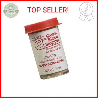 Four Paws Quick Blood Stopper Powder, 0.5 Ounce Container