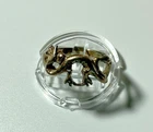 Vintage Marked Sterling Silver Ring Lizard Gecko 90s Style Size 7.5 Band EUC