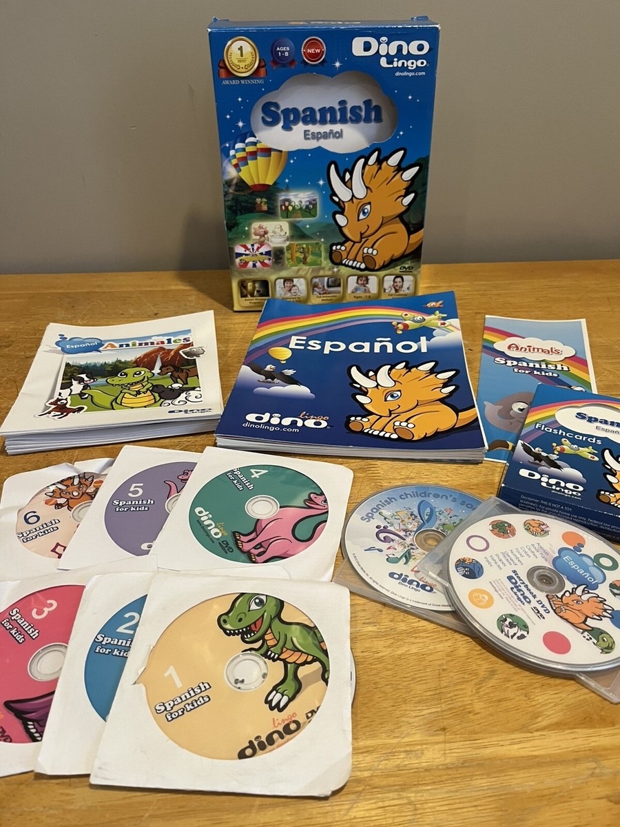 Dino Lingo スペイン語DVD Dino Lingo DVD Program Spanish Language Learning 6 Discs
