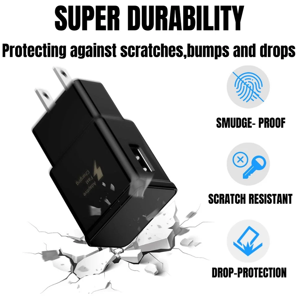 5Pack Lot Adaptive Fast USB Wall Charger Block Power Adapter For Samsung Android - Image 2 of 4