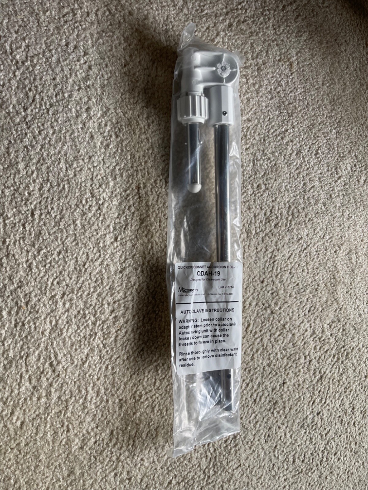 Micro nova Model QDAH-19/HDC-19” Micronova™ Adjustable Angle Adapters 19 Inches