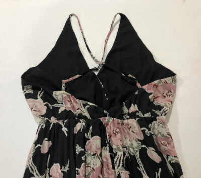 knee length dresses for ladies Green Floral Print Strappy Smock Midi Dress  AX Paris