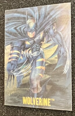 1995 DC vs Marvel Mirage Card #2 of 2 Wolverine Batman and Dark