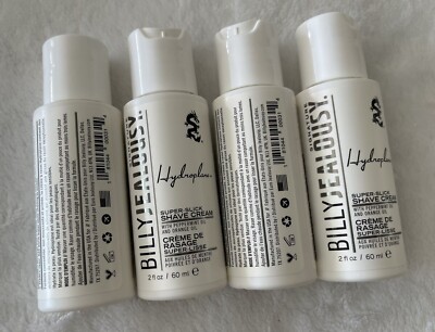 Billy Jealousy Hydroplane Super Slick Shave Cream Tubes 4x 2 oz Each Brand New