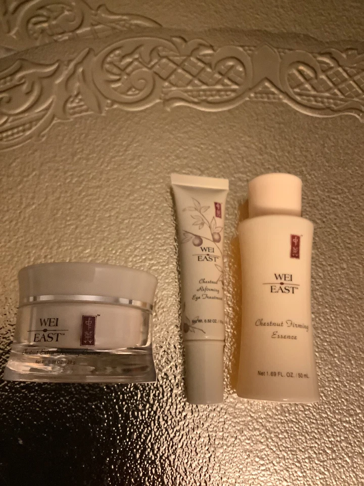 Wei East Chestnut Firming 4 Pc. Set NEW in a Beautiful Embossed Gift Bag - Image 2 of 4