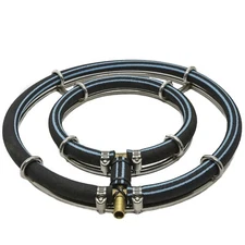 Pond Air Diffuser Stainless Steel Weighted Hydroponic Aerator KoiPond Dual Ring 