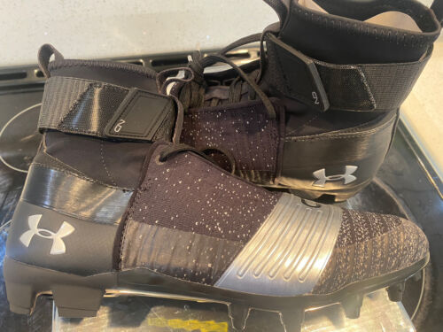 Mens Sz 11 Under Armour UA Highlight 2 MC Knit Football Cleats 3027304 Wolf Grey UA Highlight 2 MC Knit Men main image 4