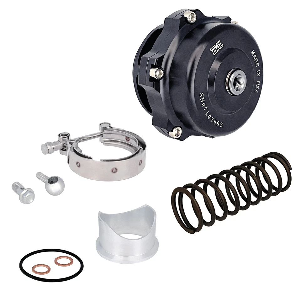 Black Universal 50mm BOV Blow Off Valve Q Typer With Tial Logo V-Band Flange - Bild 3 von 4