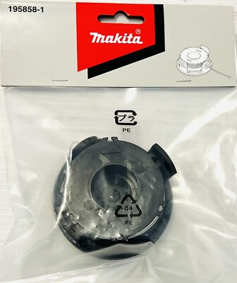 196146-9 Makita 3 Bobine Di Filo Per Tagliaerba Makita 18V - Ricambio Per DUR181Z, DUR181RF, Con Copribobina E Molla Accessori Decespugliatore - Foto 4