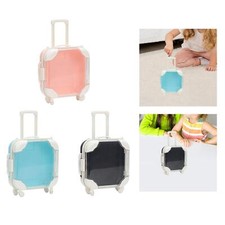 Doll Travel Suitcase Mini Travel Trolley Case for Boys Girls Holiday Gift