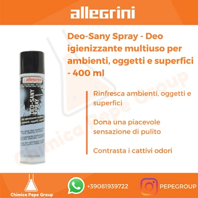 DEO SANY SPRAY 400 ml Allegrini - DEODORANTE IGIENIZZANTE per AMBIENTI