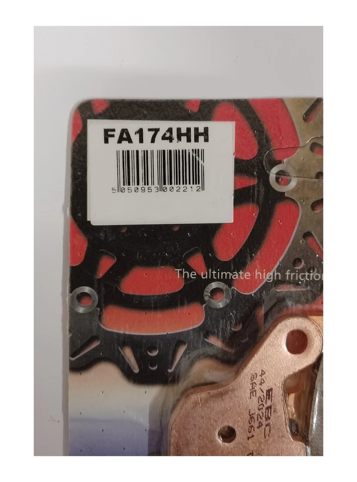 Pastillas de freno de disco traseras sinterizadas EBC (1 juego) para HONDA VTX1300 (2003 a 2008) Foto 3 de 4