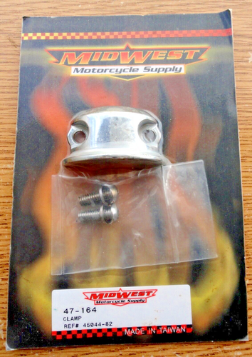 HARLEY CHROME Front CONTROL CLAMP 82-95 BIG TWIN & SPORTSTER Repl. 45044-82 - Picture 2 of 2