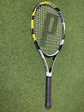 Prince Fuse Ti Tennis Racket OverGrip Black Yellow Triple Force Titanium