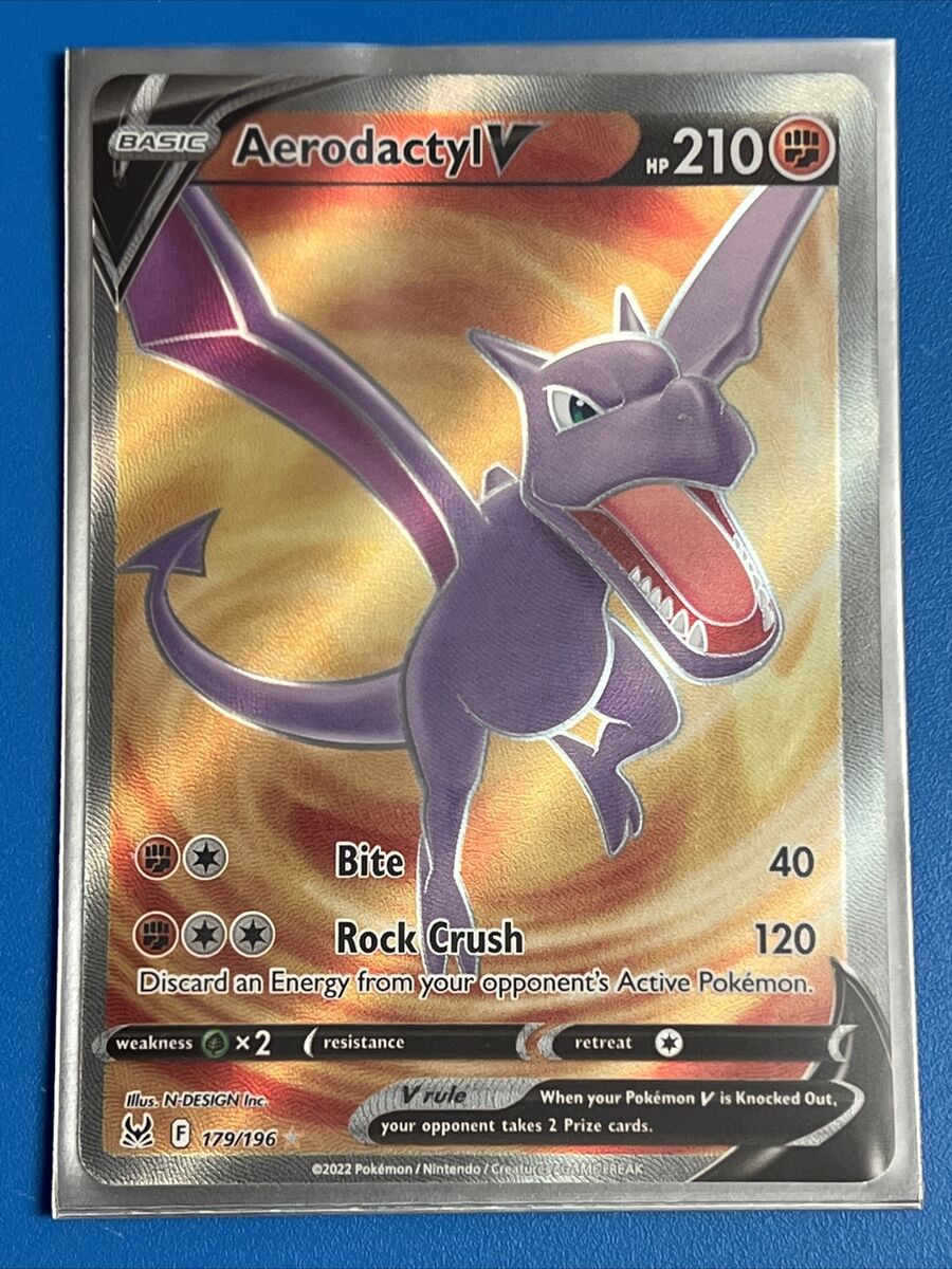 Pokémon TCG Aerodactyl V 092/196, Lost Origin, Play/Grade Ready