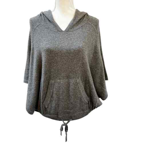 Bea Yuk Mui Wool Cashmere Oversized Hooded Sweater Women's Size Medium Gray - Afbeelding 1 van 4