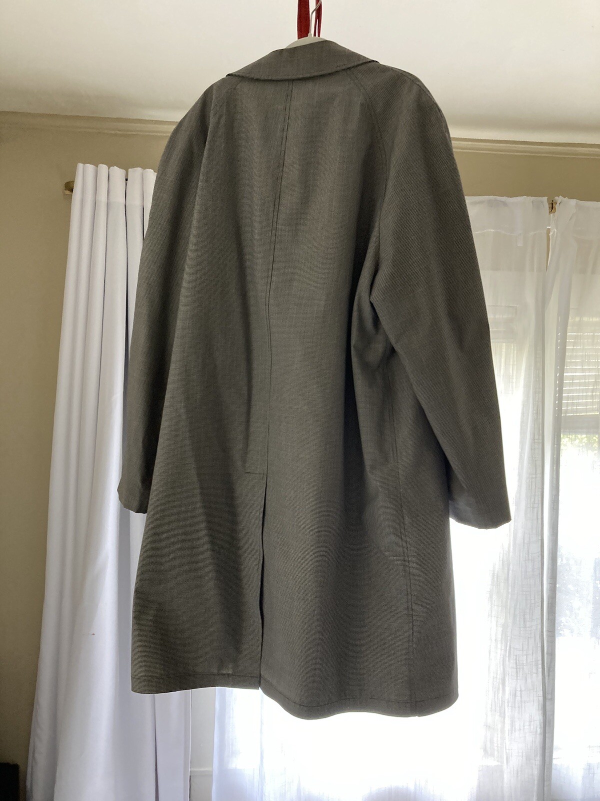 Sears offwhite plaid check pattern houndstooth ra… - image 7