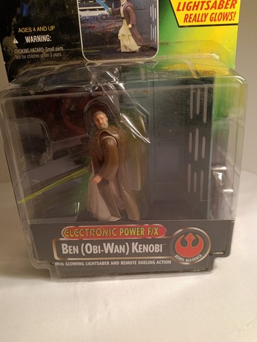 De colección 1996 Star Wars El Poder de la Fuerza Electrónica Ben Obi-Wan Kenobi Hasbro - Imagen 9 de 16