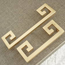 3.75'' 5'' Drawer Pull Handles Brushed Brass Cabinet Pull Closet Wardrobe Handle