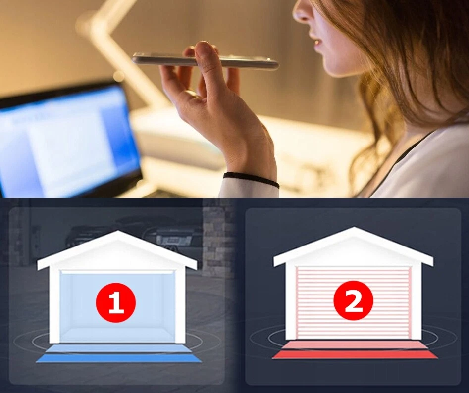 GARAGENTORSTEUERUNG WIFI TUYA SMART + SENSOR - Bild 4 von 4