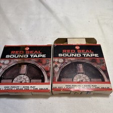 1967 RED SEAL MAGNETIC RECORDING SOUND TAPE Set Of 2.  225 Feet