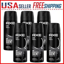 Axe Spray Black Men Deodorant Body Protection Frozen Pear 150ml (5 oz) x 6 Pack