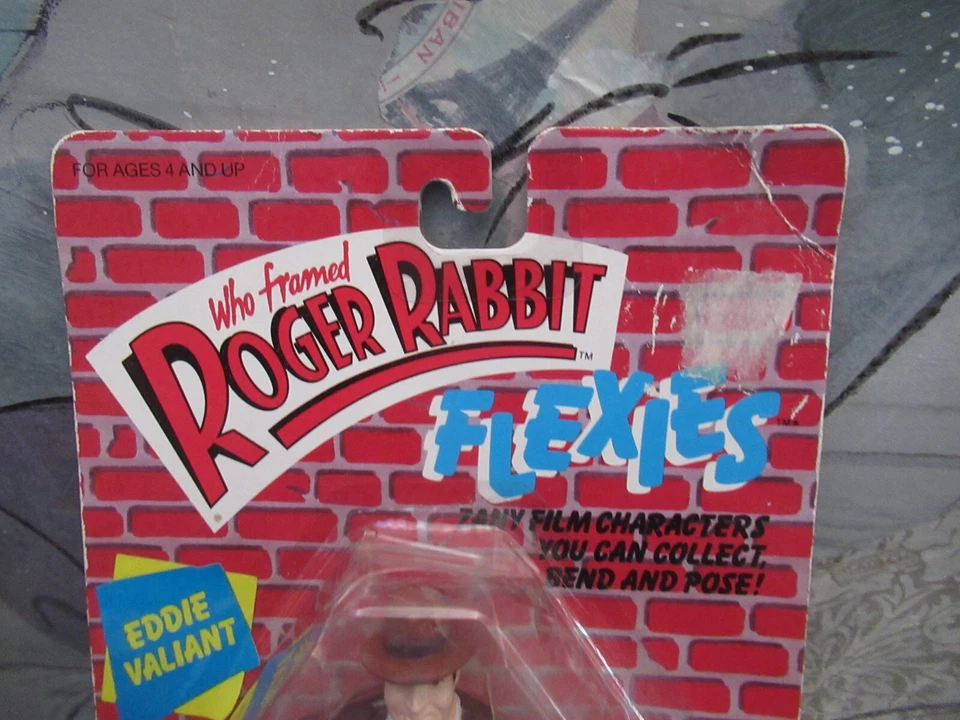 2 figuras Who Framed Roger Rabbit Flexies Bendy 1988 LJN EDDIE VALIAN JUDGE DOOM Foto 3 de 4