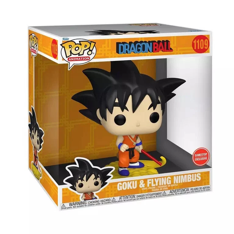 Funko Pop! Jumbo: Dragon Ball Goku and Flying Nimbus GameStop Exclusive  Vinyl Fi