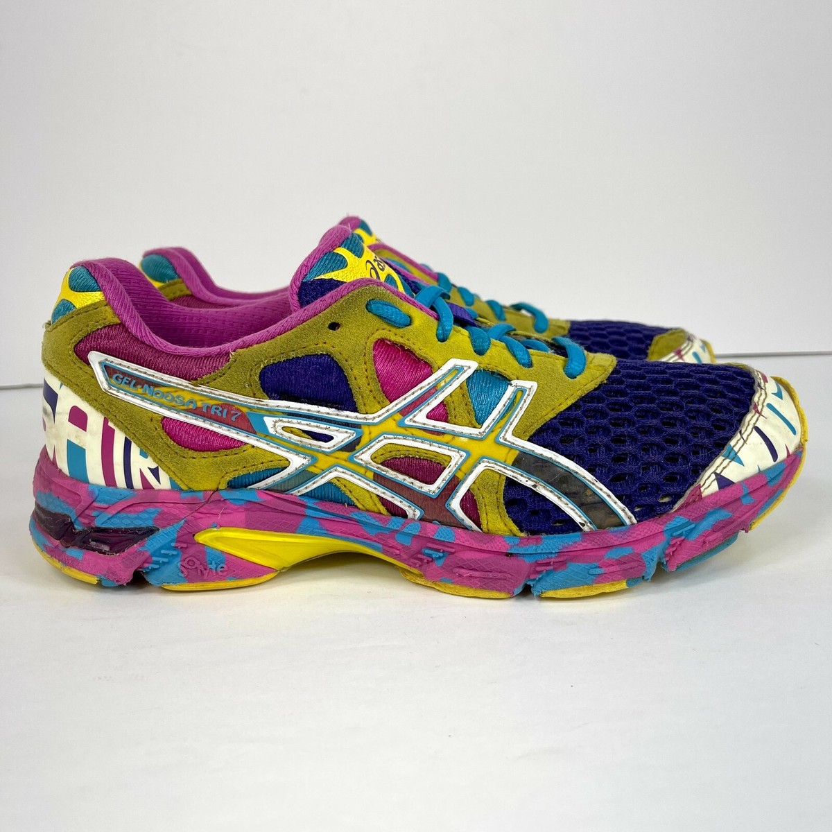 Asics Gel Noosa Tri 7 Women's Size 6 Running Shoes Colorful Asics Gel Noosa Tri 7 Women's Size 6 Running Shoes Colorful