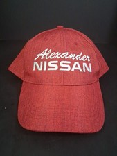 Vintage Alexander Nissan Maroon Hat Ball Cap Snapback Automotive Vehicles New