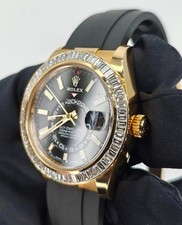 18kt Gold Baguette Diamond Bezel for Yellow Gold Sky-Dweller 326238 336238