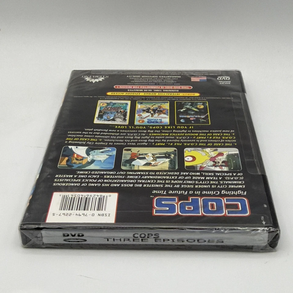 C.O.P.S. Fighting Crime in a Future Time DVD 1995 DIC Animation Rare SEALED NOS - Image 3 of 4