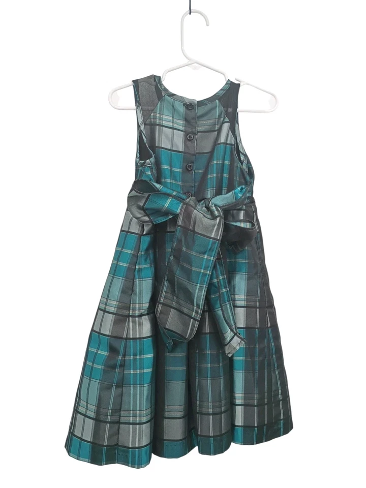 Pippa & Julie Girls Christmas Holiday Party Dress Sleeveless Fit Flare Black 5T - Image 2 of 4