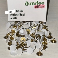 Office Rei&szlig;brettstifte Heftzwecken Pinnwandnadeln Wei&szlig; 100 St&uuml;ck Pinnadel