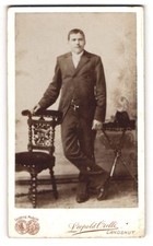 Photograph Leopold Orelli, Landshut, Maximiliansstra�e 1, young man in suit  