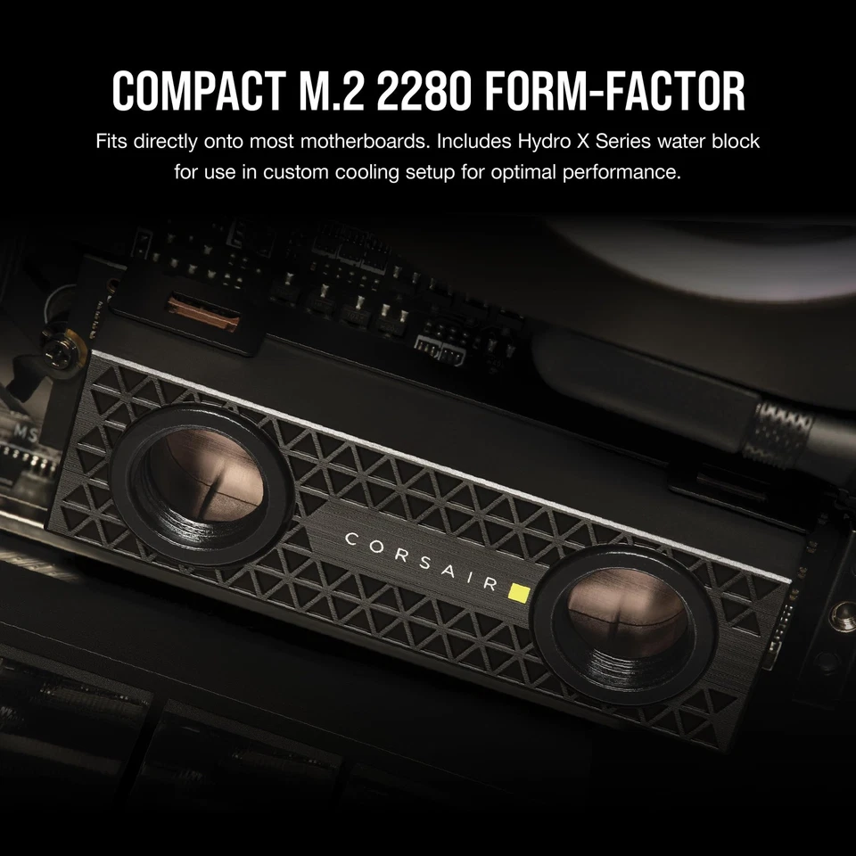 Corsair MP700 PRO Hydro X Series 4TB M.2 PCIe Gen5 x4 NVMe 2.0 SSD 12,400MB/sec - Image 3 of 4