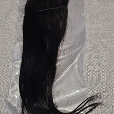 Remy Yaki Straight Human Hair Sew-In Weft Extension 10in Black 1B