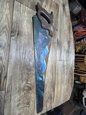 West Virginia Hand painted wall art /Mark Rook 1992 Vintage Handsaw Artwork
