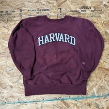 Vintage 90s Champion Reverse Weave Harvard University Crewneck Size Large Grunge